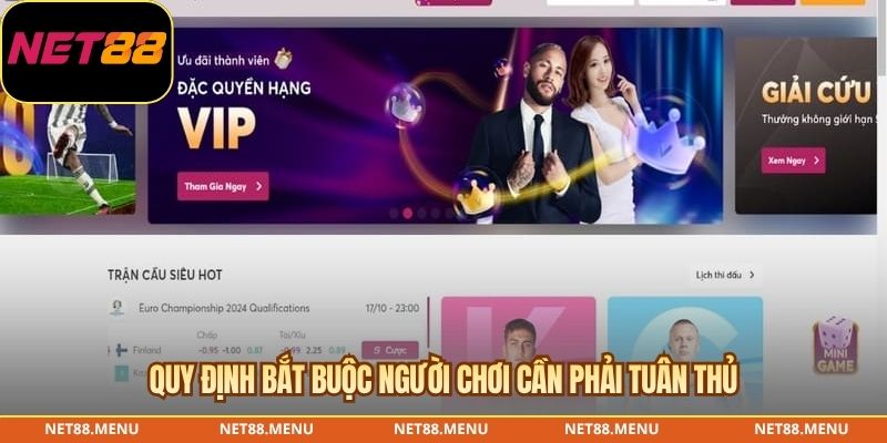 Điều khoản cần đọc khi đăng ký NET88